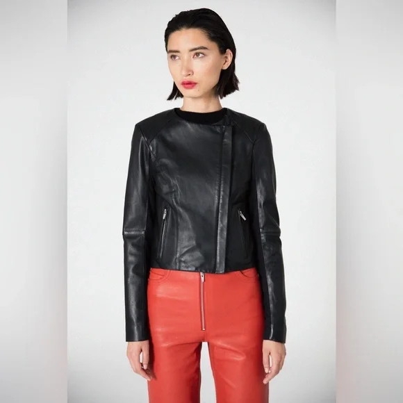 VEDA dali smooth leather jacket black - Picture 14 of 14